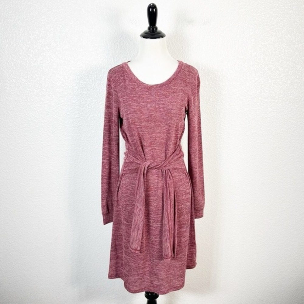 Anthropologie Sunday in Brooklyn NWT Size XS Sitka‎ Tie-Front Shirt Dress Wine